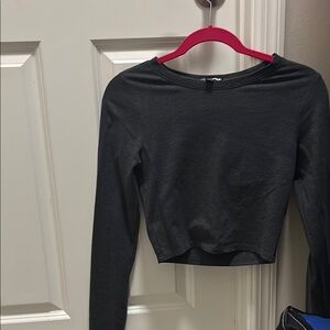 Women's Black Long Sleeve Top